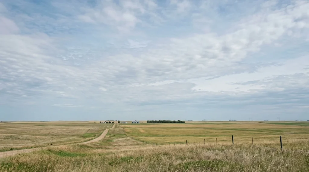 North dakota climate landscape open horizon sky